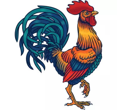 Nálepka divokého kohouta - TenStickers