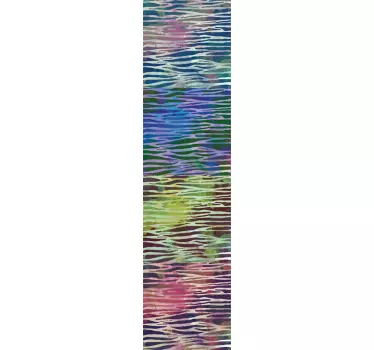 Abstraktní zebra textury lednice obtisky - TenStickers