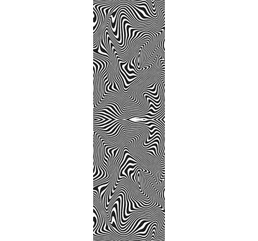 Zebra 3d efekt obtisky lednice - TenStickers