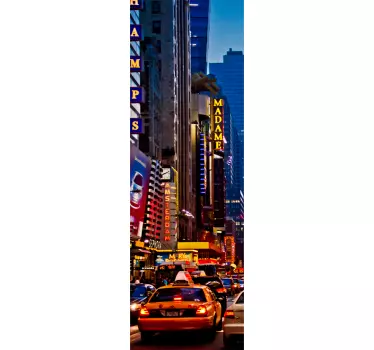 Nálepka new york times square lednička - TenStickers