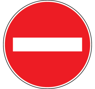 Bez samolepky na vstupu - TenStickers