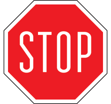 Nálepka stop sign - TenStickers