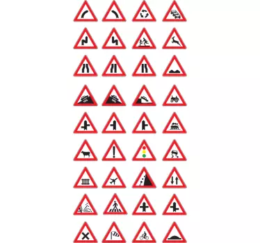 Výstražné značky dekorativní nálepky - TenStickers