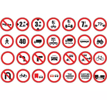 Zakázaná sada samolepek - TenStickers