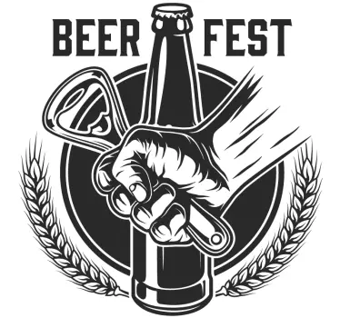 Pivo fest nápoj samolepka na zeď - TenStickers