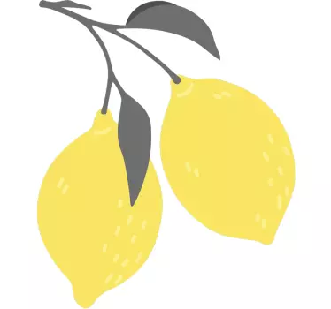 Vinylová samolepka na zeď z tropického ovoce - TenStickers
