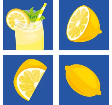 Přenos vinylové dlaždice z citronové šťávy - TenStickers