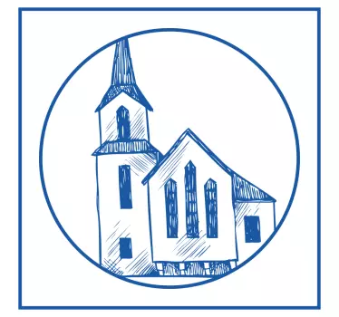Přenese modrou církevní dlaždici - TenStickers