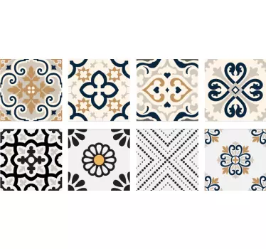 Přenos dlaždic šedavě cementové dlaždice - TenStickers