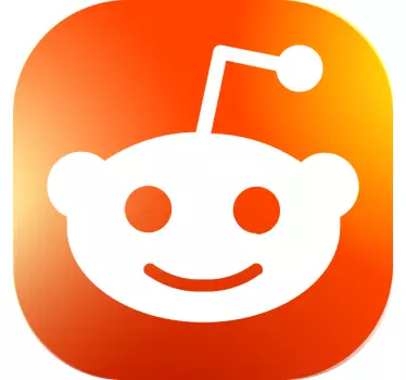 Obtisk okna s logem reddit - TenStickers