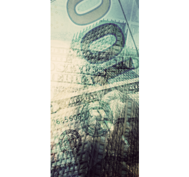 Dolarové bankovky a nálepky na lednici budov - TenStickers