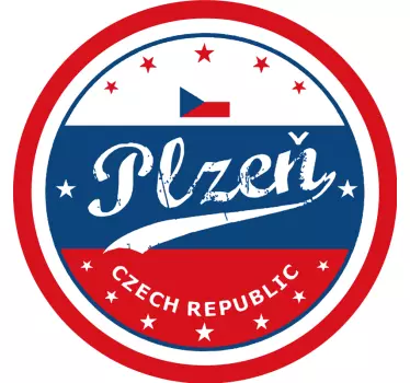 Plzeň razítko auto obtisk - TenStickers