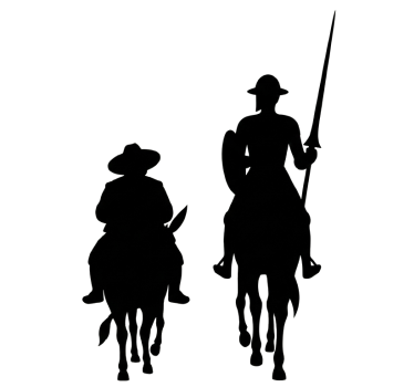 Nálepka don quixote a sancho - TenStickers