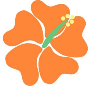 Samolepka na květ ibišku - TenStickers