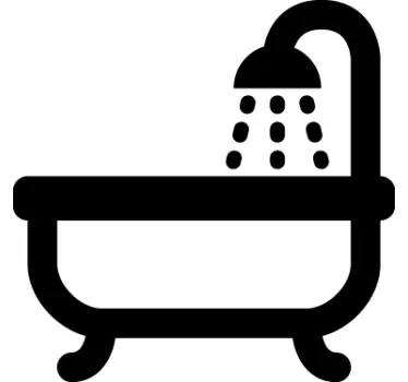 Nálepka ikony koupelny - TenStickers