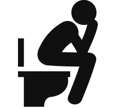 Toaletní ikona samolepka - TenStickers