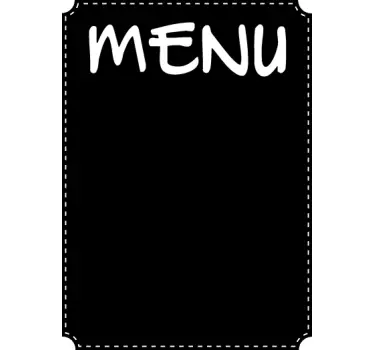 Samolepka na tabuli menu - TenStickers