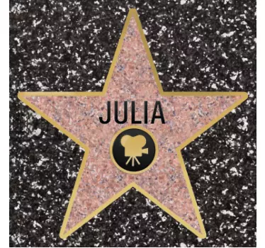 Osobní samolepka hollywoodského hvězdného podlaží - TenStickers