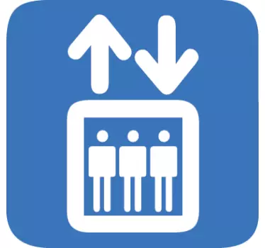 Nálepka výtah znamení - TenStickers