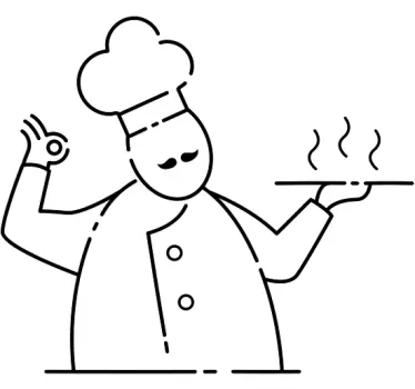 Italský kuchař design restaurace nálepka - TenStickers