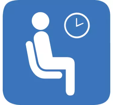 Nálepka podepsat čekárna - TenStickers