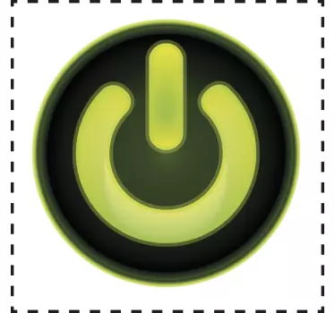 Samolepka spínače napájení - TenStickers