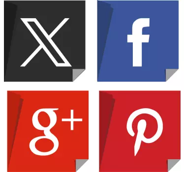Samolepka sociálních médií - TenStickers