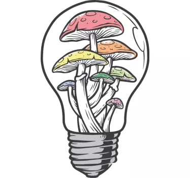 Barevná lehká houba ilustrace tapety samolepka - TenStickers
