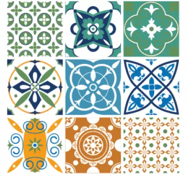 Přenos porcelánových dlaždic mix dlaždic - TenStickers