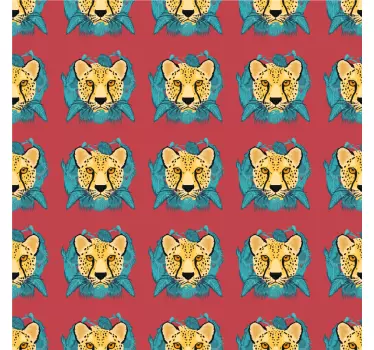 Leopardí grafické obtisky v orientálním stylu na nábytek - TenStickers
