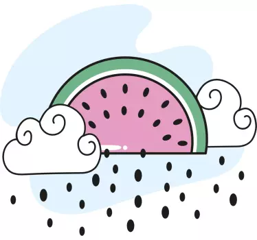 Design mraku vodního melounu kuchyňská samolepka - TenStickers
