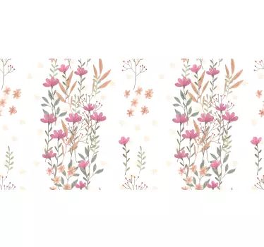 Botanické obtisky vysokých květin na nábytek - TenStickers