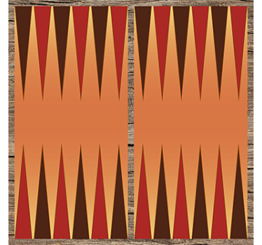 Backgammon board nálepka - TenStickers