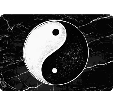 Originální nálepka na notebook yin yang balance - TenStickers