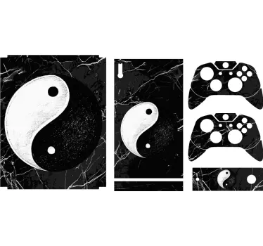 Originální nálepka yin yang balance xbox - TenStickers