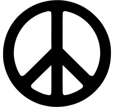 Symbol míru dekorativní obtisk - TenStickers