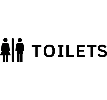 Toalety znamení obtisk - TenStickers