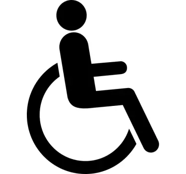 Nálepka na skleněné dveře pro invalidy - TenStickers
