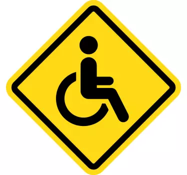 Zdravotně postižené auto obtisk - TenStickers
