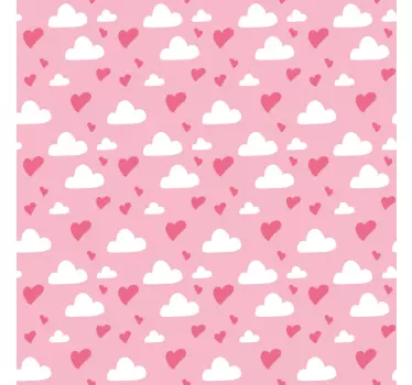 Láska srdce mraky obtisky na nábytek - TenStickers