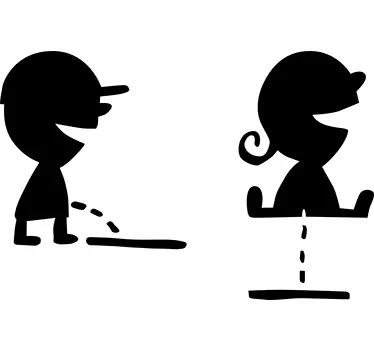 Dětské nálepky na wc - TenStickers