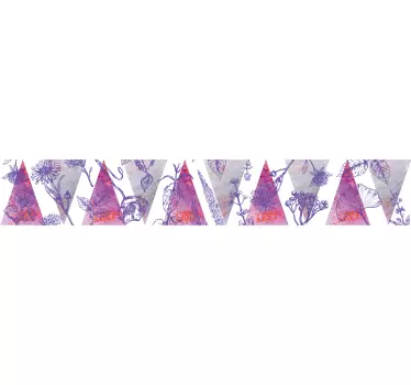 Digitální samolepka na zeď s levandulí - TenStickers