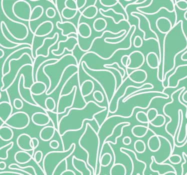 Abstraktní kávová rostlina Zvířecí nálepka - TenStickers