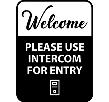Používat interkom Nálepka znamení - TenStickers