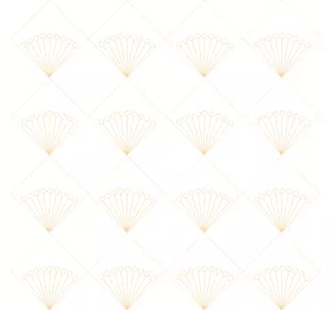 Art deco bílé Čáry nálepka - TenStickers