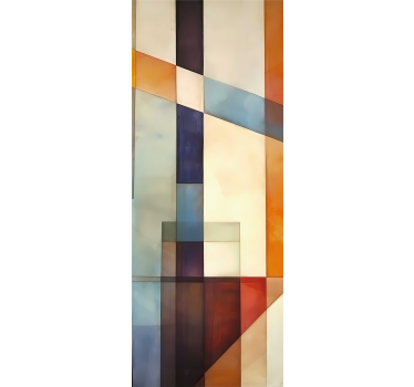 Abstraktní geometrické Nálepka lednice - TenStickers