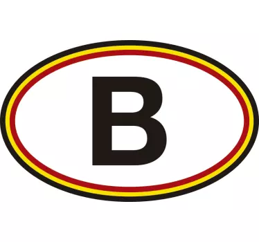 Belgické auto nálepka - TenStickers