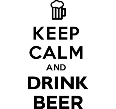 Držte nálepku s nápojem na pivo - TenStickers