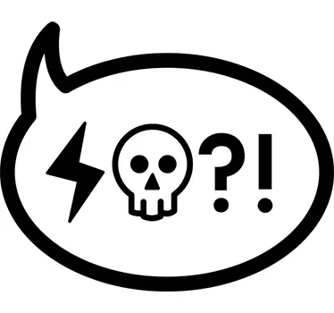 Explicitní symboly bublinu - TenStickers