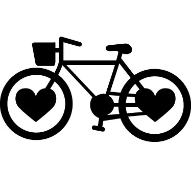 Láska srdce kolo kola obtisky - TenStickers
